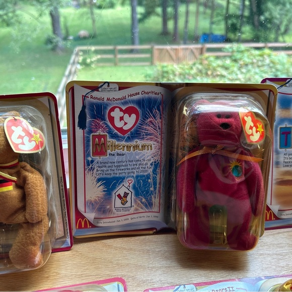 1999 TY BEANIE BABIES Set Of 7 Mixed Bears McDonald House And McDonald’s In Pkg - Picture 6 of 16